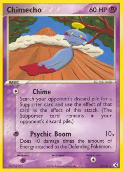 Chimecho Rare card from Hidden Legends
