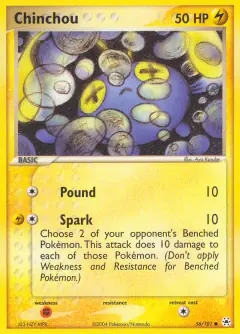 Chinchou Common card from Hidden Legends