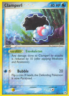 Clamperl Common card from Hidden Legends