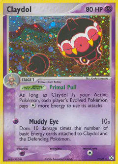 Claydol Rare Holo card from Hidden Legends