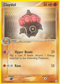 Claydol Uncommon card from Hidden Legends
