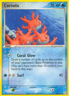 Corsola Uncommon card from Hidden Legends