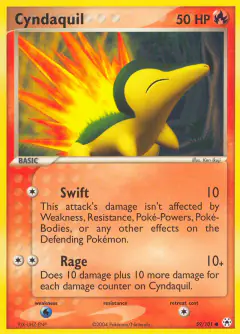 Cyndaquil Common card from Hidden Legends