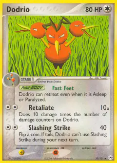 Dodrio Uncommon card from Hidden Legends