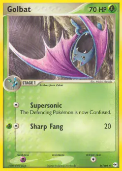Golbat Uncommon card from Hidden Legends