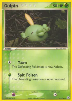 Gulpin Common card from Hidden Legends