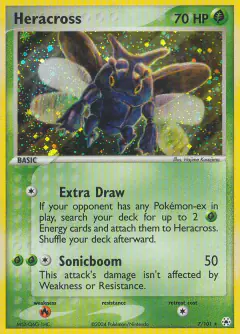 Heracross Rare Holo card from Hidden Legends