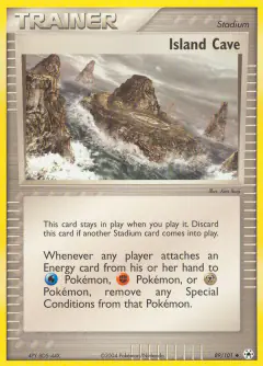 Island Cave Uncommon card from Hidden Legends