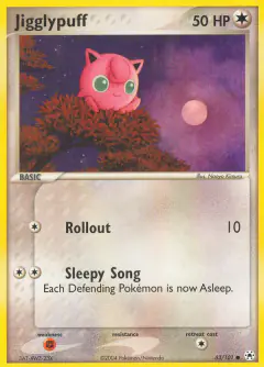 Jigglypuff Common card from Hidden Legends