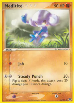 Meditite Common card from Hidden Legends