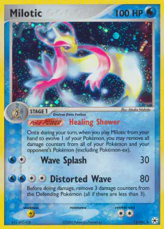 Milotic Rare Holo card from Hidden Legends
