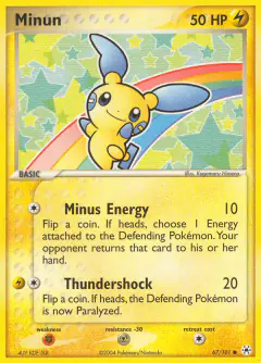 Minun Common card from Hidden Legends