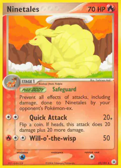 Ninetales Rare card from Hidden Legends
