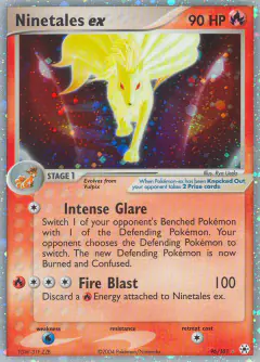 Ninetales ex Rare Holo EX card from Hidden Legends