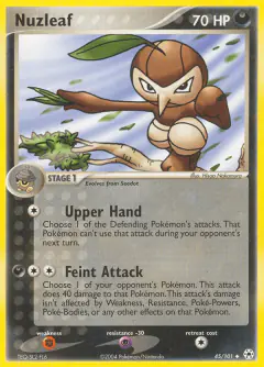 Nuzleaf Uncommon card from Hidden Legends
