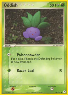 Oddish Common card from Hidden Legends