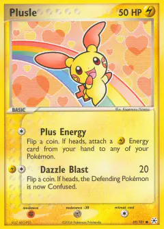 Plusle Common card from Hidden Legends