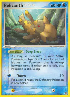 Relicanth Rare card from Hidden Legends