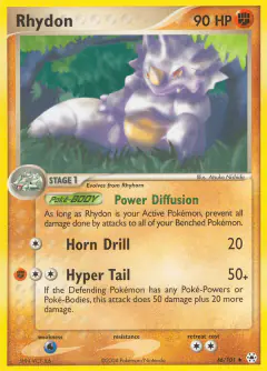 Rhydon Uncommon card from Hidden Legends