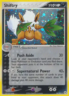 Shiftry Rare Holo card from Hidden Legends