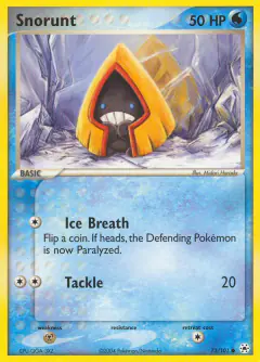 Snorunt Common card from Hidden Legends