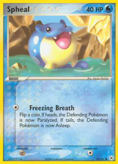 Spheal Common card from Hidden Legends