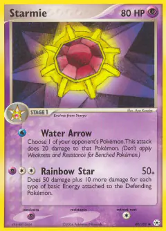 Starmie Uncommon card from Hidden Legends