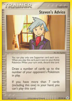 Steven's Advice Uncommon card from Hidden Legends
