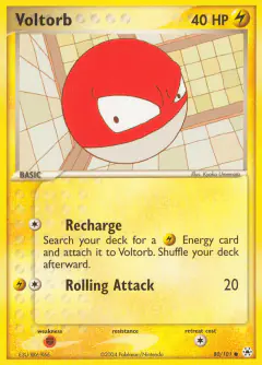 Voltorb Common card from Hidden Legends