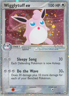 Wigglytuff ex Rare Holo EX card from Hidden Legends