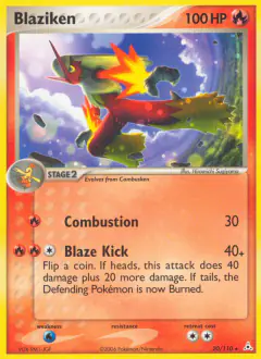 Blaziken Rare card from Holon Phantoms