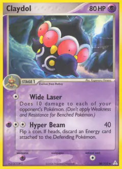 Claydol Uncommon card from Holon Phantoms