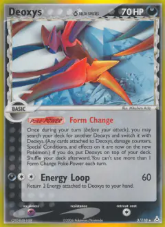 Deoxys δ Rare Holo card from Holon Phantoms