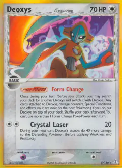 Deoxys δ Rare Holo card from Holon Phantoms