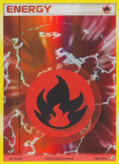 Fire Energy Rare Holo card from Holon Phantoms