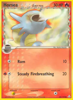 Horsea δ Common card from Holon Phantoms