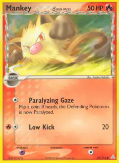 Mankey δ Common card from Holon Phantoms