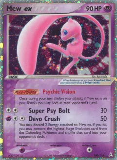 Mew ex Rare Holo EX card from Holon Phantoms