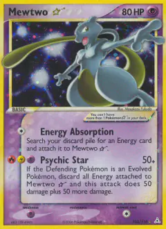 Mewtwo ★ Rare Holo Star card from Holon Phantoms