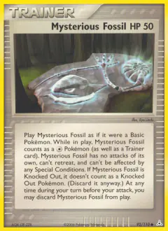 Mysterious Fossil Common card from Holon Phantoms