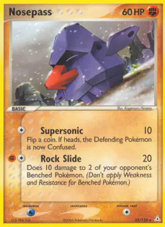 Nosepass Rare card from Holon Phantoms