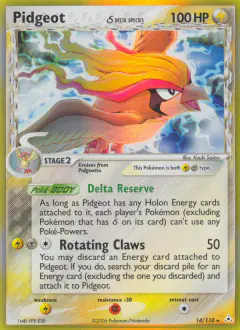 Pidgeot δ Rare Holo card from Holon Phantoms