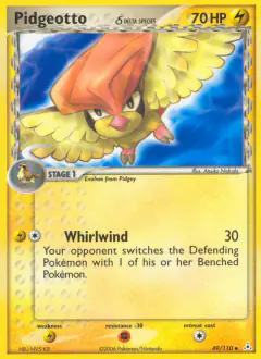 Pidgeotto δ Uncommon card from Holon Phantoms