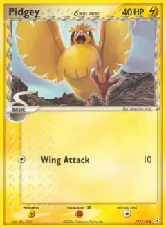 Pidgey δ Common card from Holon Phantoms