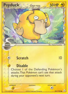 Psyduck δ Common card from Holon Phantoms