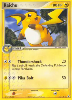 Raichu Uncommon card from Holon Phantoms
