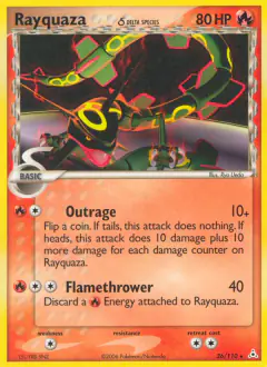 Rayquaza δ Rare card from Holon Phantoms