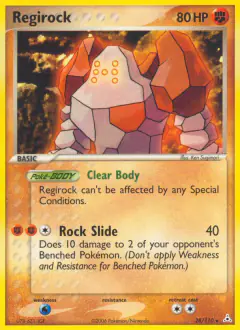 Regirock Rare card from Holon Phantoms