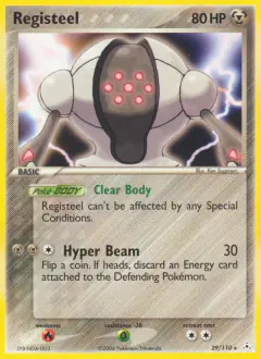 Registeel Rare card from Holon Phantoms