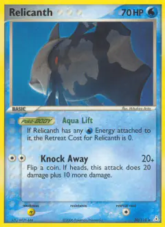 Relicanth Rare card from Holon Phantoms